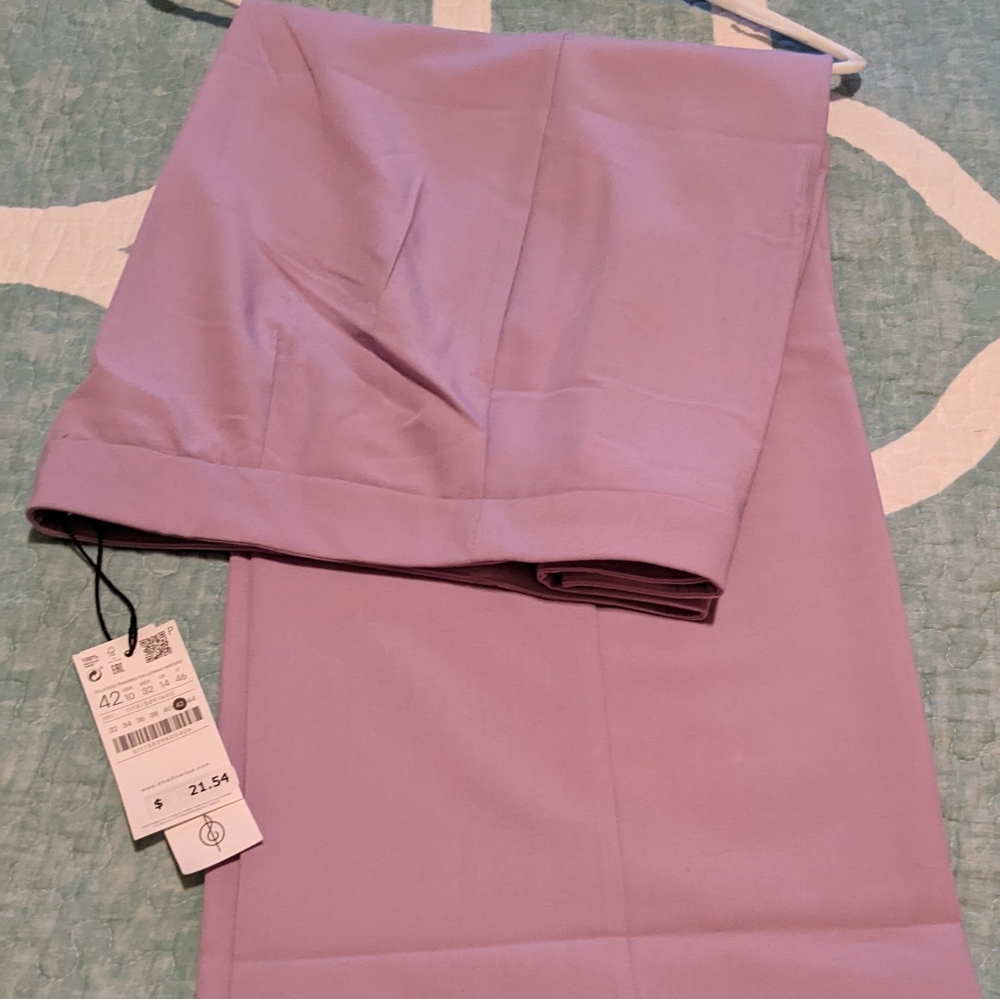 Brand New Stradivarius Trousers, 42, Lavanda.